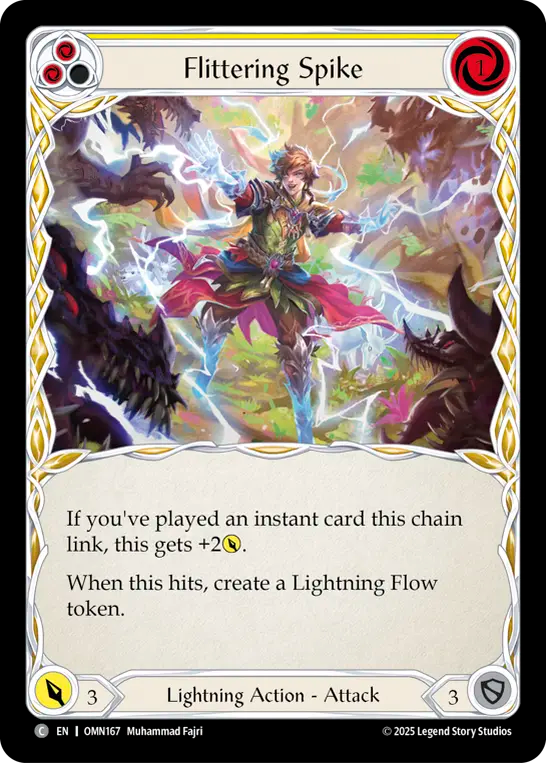 Flittering Spike (Yellow) - Flesh and Blood TCG - MoxLand