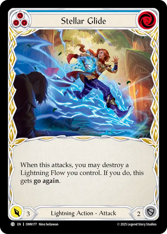 Stellar Glide (Blue) - Flesh and Blood TCG - MoxLand