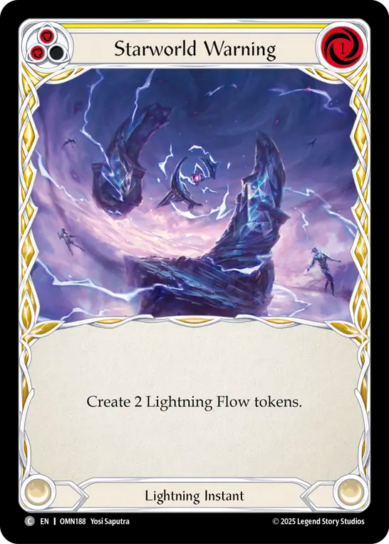 Starworld Warning (Yellow) - Flesh and Blood TCG - MoxLand