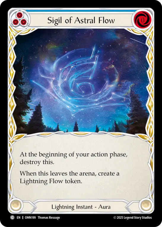 Sigil of Astral Flow (Blue) - Flesh and Blood TCG - MoxLand