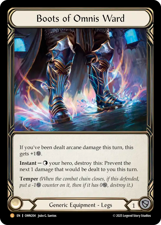 Boots of Omnis Ward - Flesh and Blood TCG - MoxLand