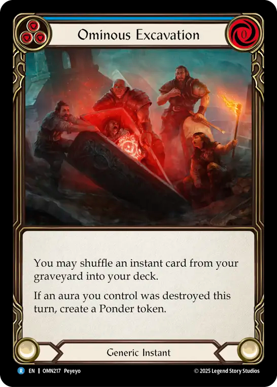 Ominous Excavation (Blue) - Flesh and Blood TCG - MoxLand