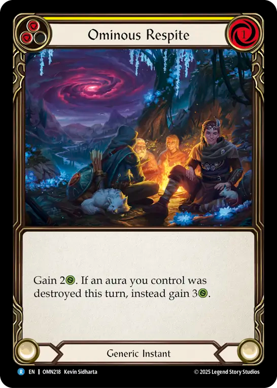 Ominous Respite (Yellow) - Flesh and Blood TCG - MoxLand