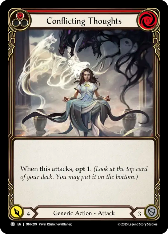 Conflicting Thoughts (Red) - Flesh and Blood TCG - MoxLand
