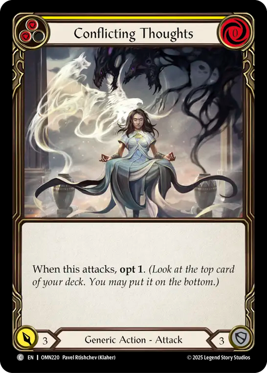 Conflicting Thoughts (Yellow) - Flesh and Blood TCG - MoxLand