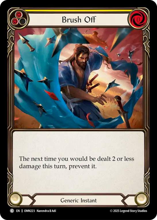 Brush Off (Yellow) - Flesh and Blood TCG - MoxLand