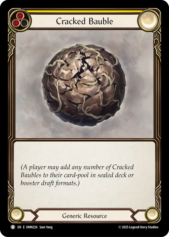 Cracked Bauble (Yellow) - Flesh and Blood TCG - MoxLand