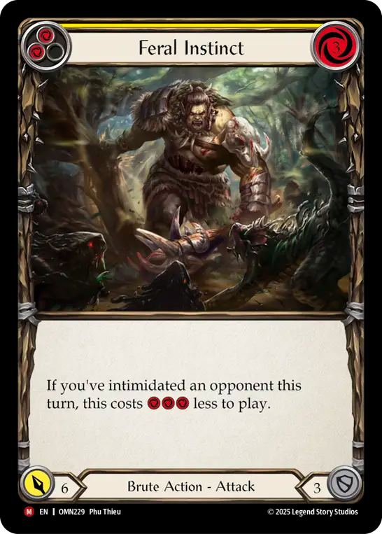 Feral Instinct (Yellow) - Flesh and Blood TCG - MoxLand
