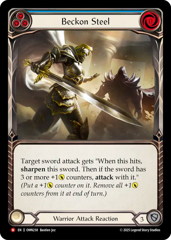 Beckon Steel (Blue) - Flesh and Blood TCG - MoxLand