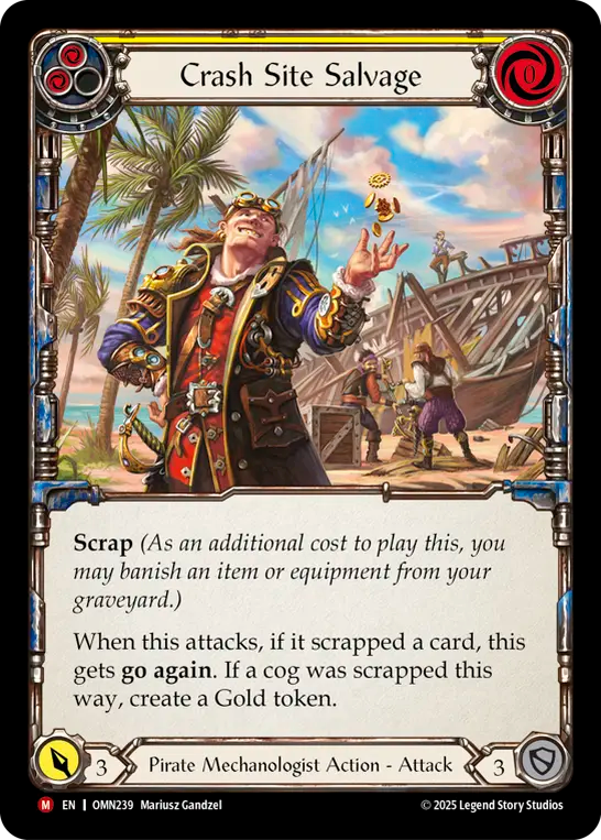 Crash Site Salvage (Yellow) - Flesh and Blood TCG - MoxLand