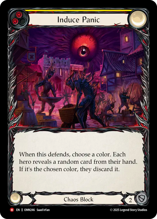 Induce Panic (Yellow) - Flesh and Blood TCG - MoxLand