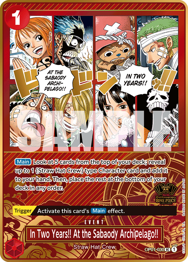 In Two Years!! At the Sabaody Archipelago!! - One Piece Card Game - MoxLand