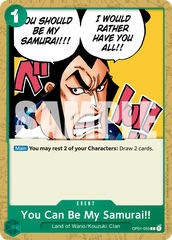 You Can Be My Samurai!! - One Piece Card Game - MoxLand
