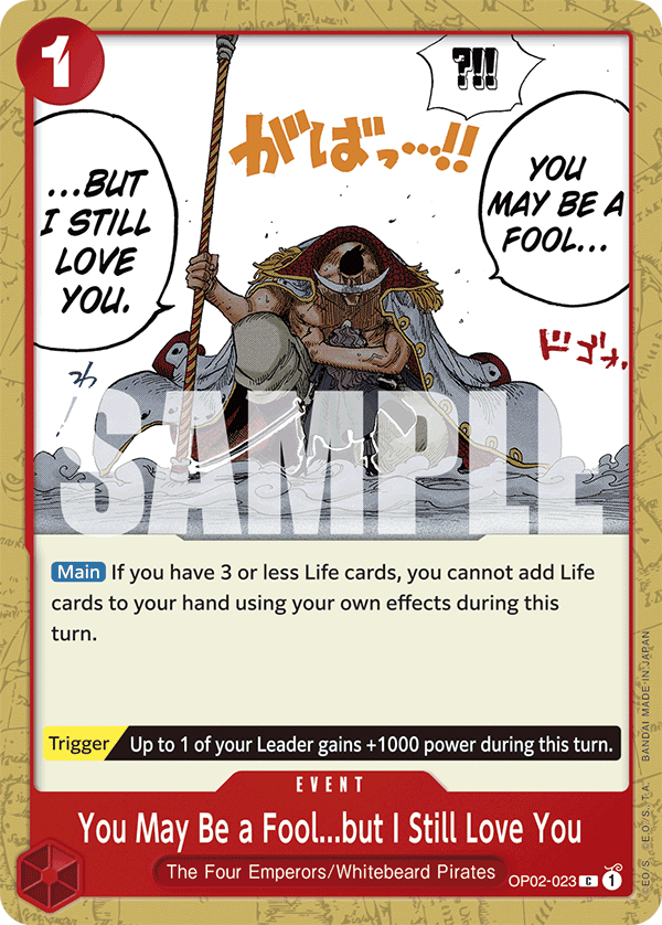 You May Be a Fool...but I Still Love You - One Piece Card Game - MoxLand