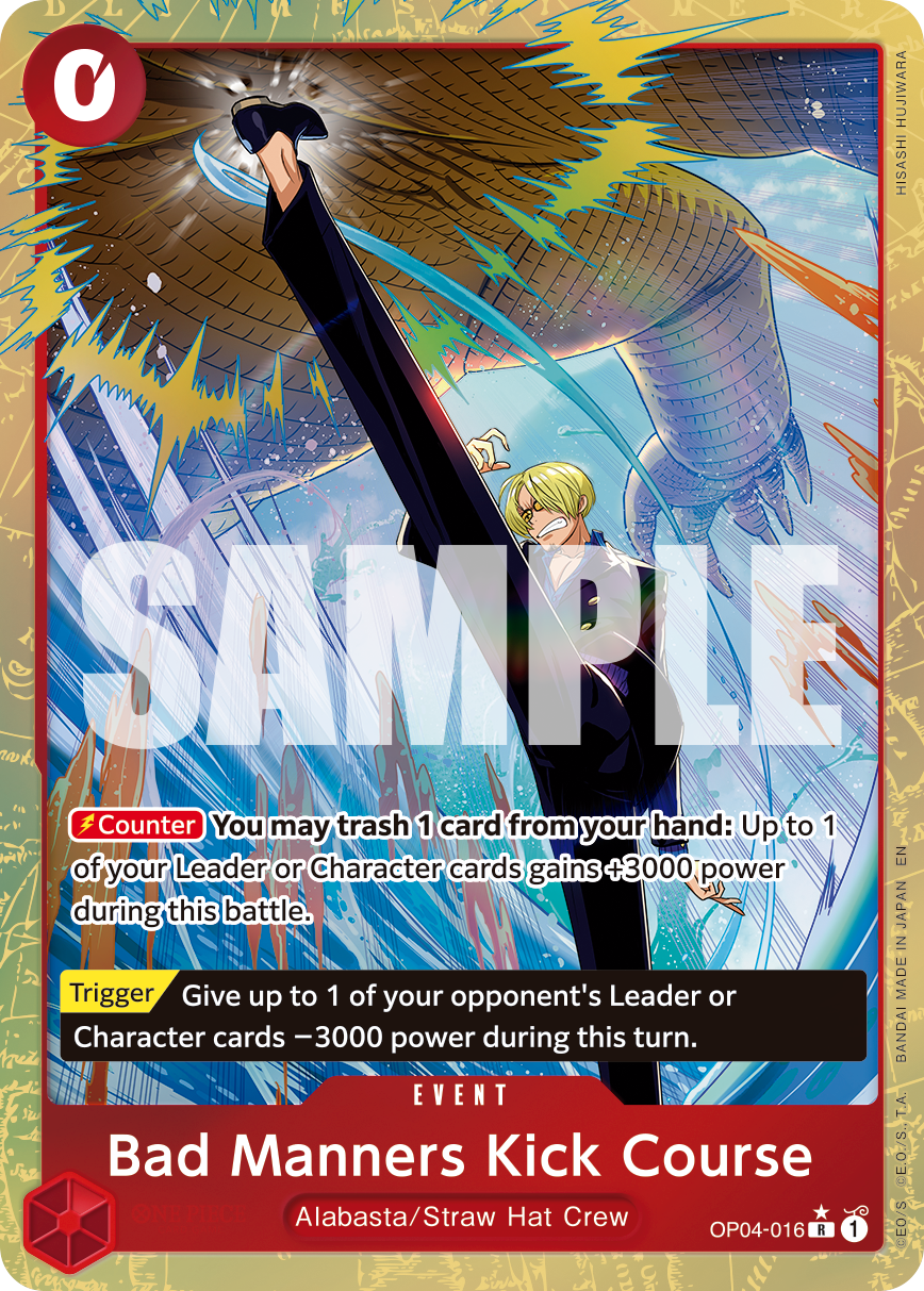 Bad Manners Kick Course - One Piece Card Game - MoxLand