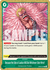 Because the Side of Justice Will Be Whichever Side Wins!! - One Piece Card Game - MoxLand