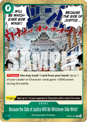 Because the Side of Justice Will Be Whichever Side Wins!! - One Piece Card Game - MoxLand