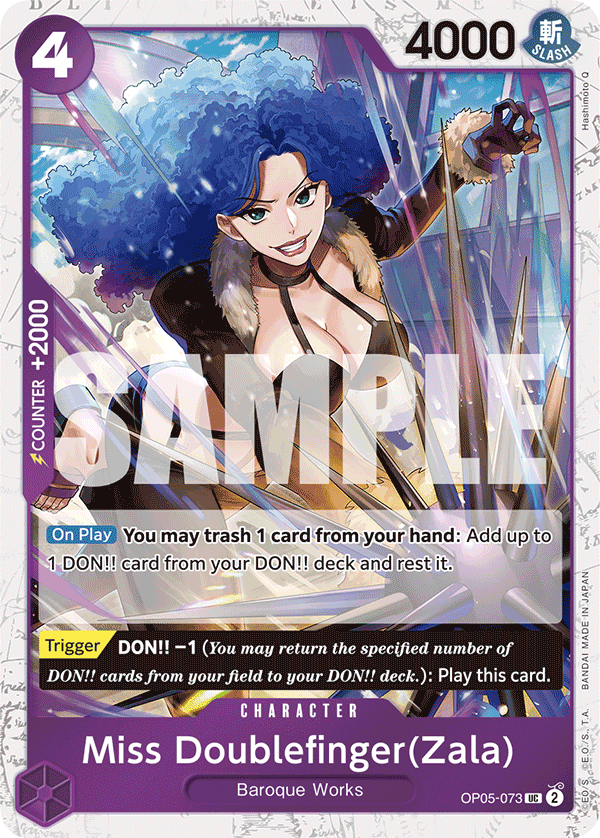 Miss Doublefinger(Zala) - One Piece Card Game - MoxLand