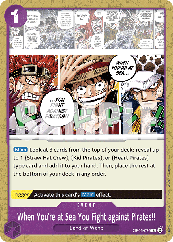 When You're at Sea You Fight against Pirates!! - One Piece Card Game - MoxLand