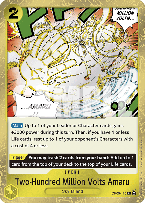 Two-Hundred Million Volts Amaru - One Piece Card Game - MoxLand