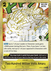 Two-Hundred Million Volts Amaru - One Piece Card Game - MoxLand