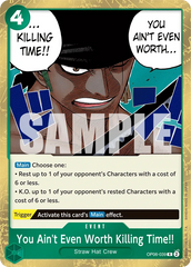 You Ain't Even Worth Killing Time!! - ONE PIECE CARD GAME - MoxLand