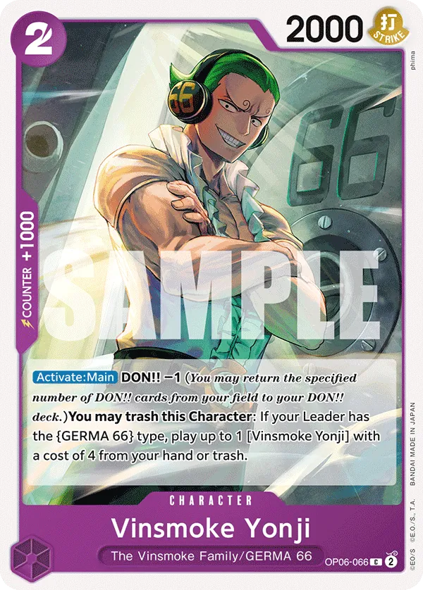 Vinsmoke Yonji - ONE PIECE CARD GAME - MoxLand