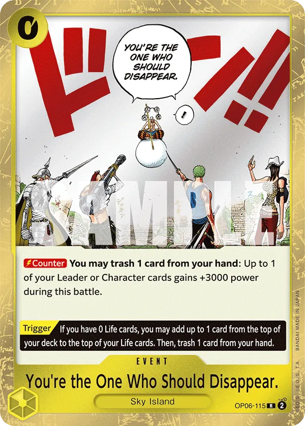 You're the One Who Should Disappear - ONE PIECE CARD GAME - MoxLand