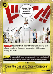 You're the One Who Should Disappear - ONE PIECE CARD GAME - MoxLand