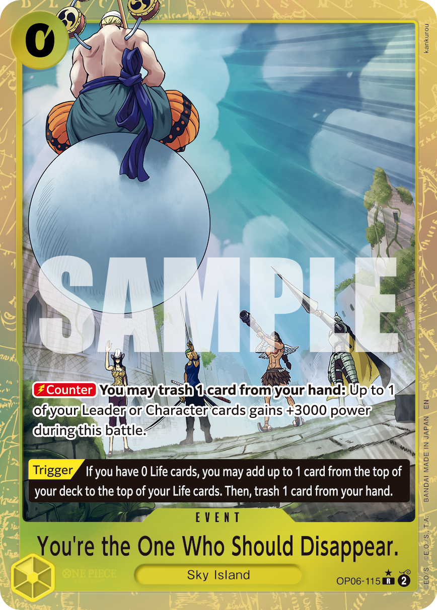 You're the One Who Should Disappear. - One Piece Card Game - MoxLand