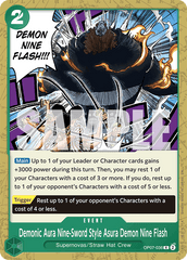 Demonic Aura Nine-Sword Style Asura Demon Nine Flash - One Piece Card Game - MoxLand