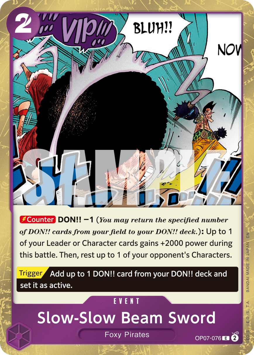Slow-Slow Beam Sword - One Piece Card Game - MoxLand