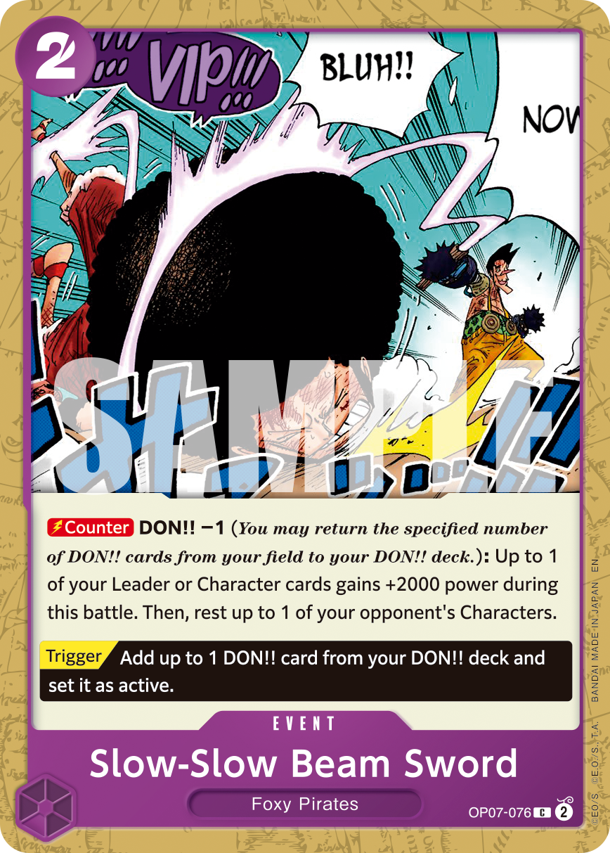 Slow-Slow Beam Sword - One Piece Card Game - MoxLand