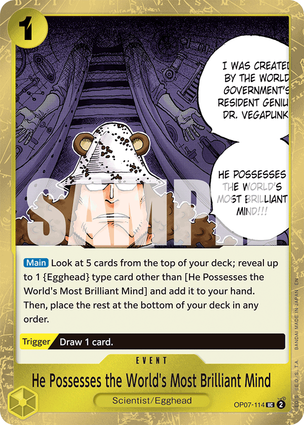 He Possesses the World's Most Brilliant Mind - One Piece Card Game - MoxLand