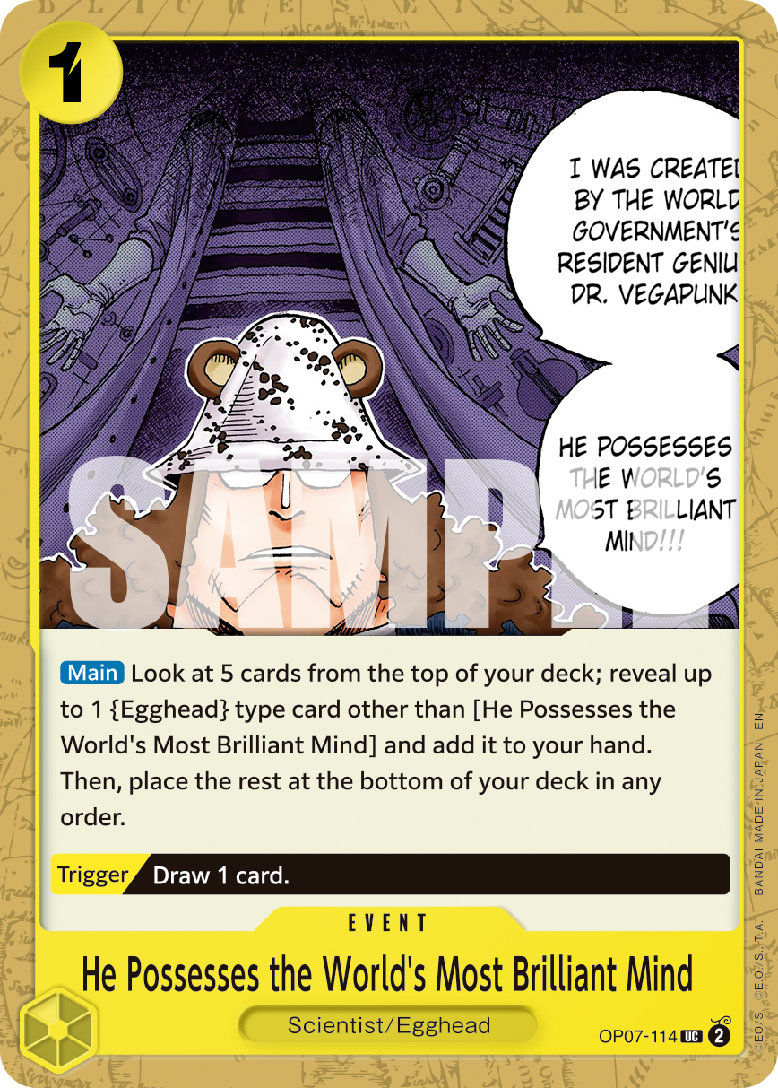 He Possesses the World's Most Brilliant Mind - One Piece Card Game - MoxLand