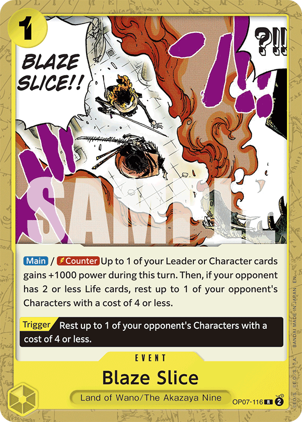 Blaze Slice - One Piece Card Game - MoxLand