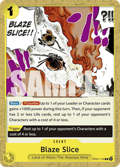 Blaze Slice - One Piece Card Game - MoxLand