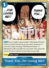 Thank You...for Loving Me!! - ONE PIECE CARD GAME - MoxLand