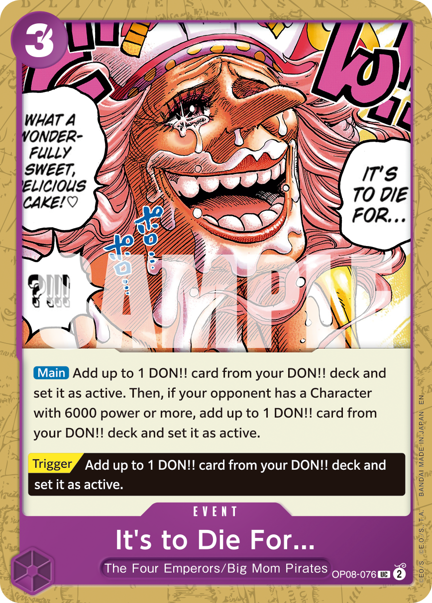 It's to Die For... - One Piece Card Game - MoxLand