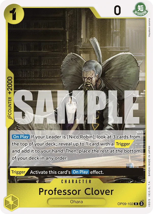 Professor Clover - ONE PIECE CARD GAME - MoxLand