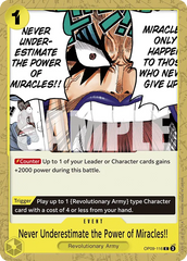 Never Underestimate the Power of Miracles!! - ONE PIECE CARD GAME - MoxLand