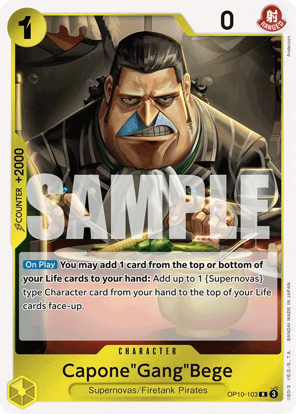 Capone"Gang"Bege - ONE PIECE CARD GAME - MoxLand