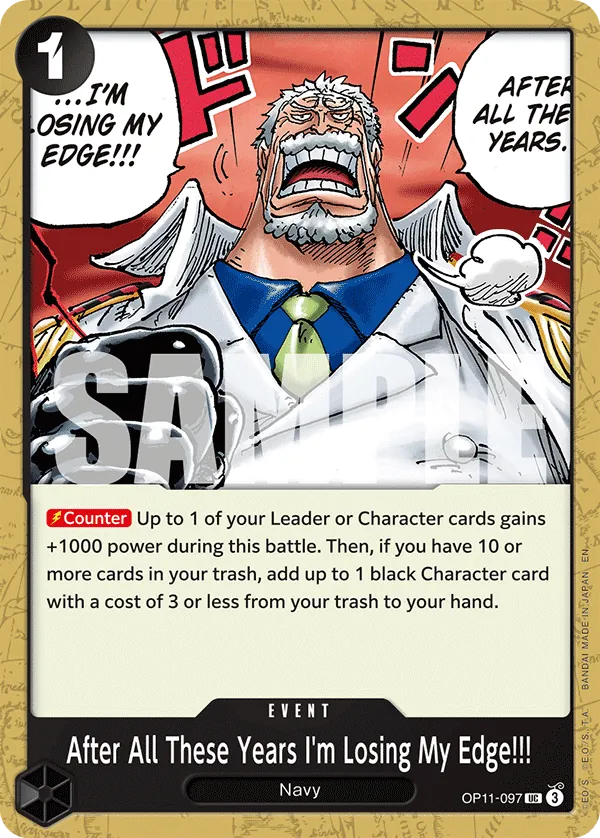 After All These Years I'm Losing My Edge!!! - ONE PIECE CARD GAME - MoxLand