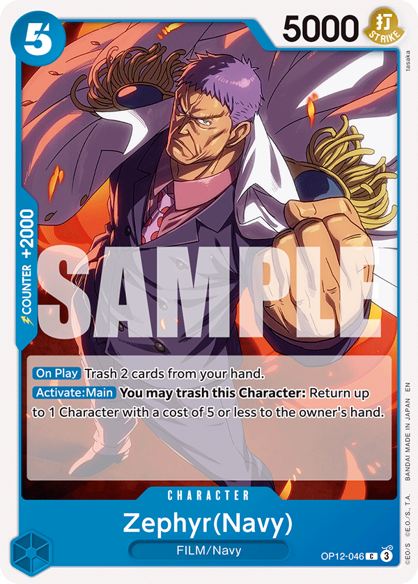 Zephyr(Navy) - One Piece Card Game - MoxLand