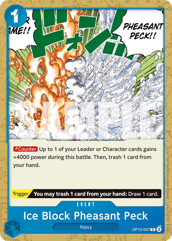 Ice Block Pheasant Peck - One Piece Card Game - MoxLand