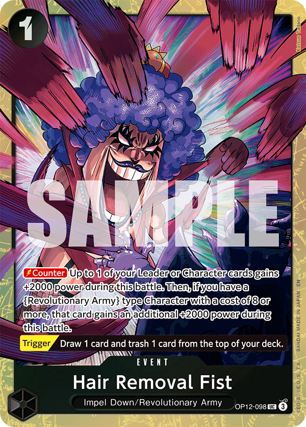 Hair Removal Fist - One Piece Card Game - MoxLand