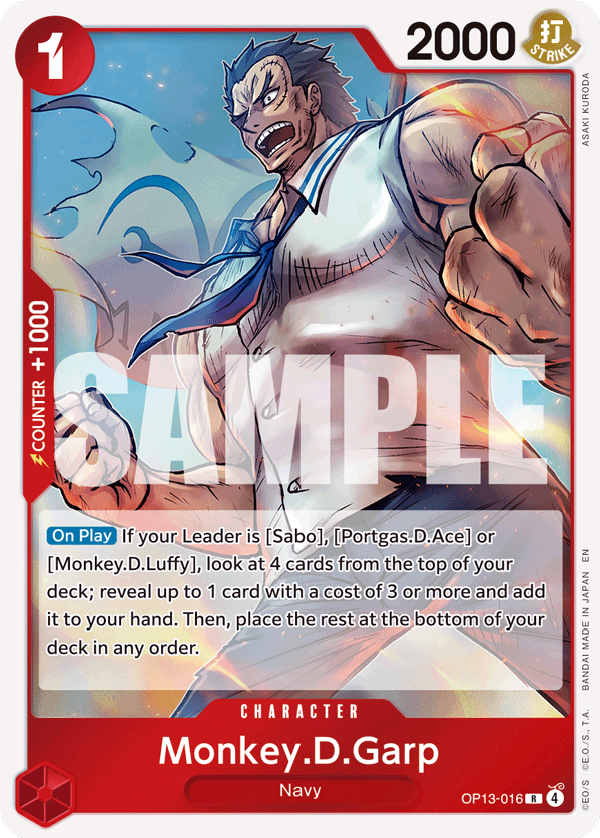Monkey.D.Garp - One Piece Card Game - MoxLand