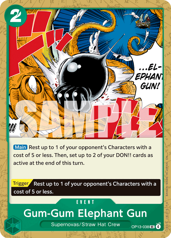 Gum-Gum Elephant Gun - One Piece Card Game - MoxLand