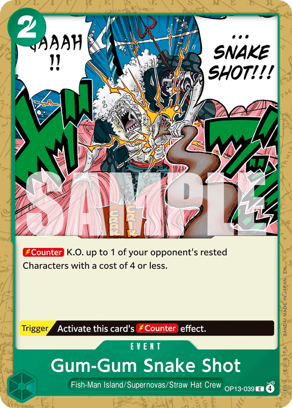 Gum-Gum Snake Shot - One Piece Card Game - MoxLand