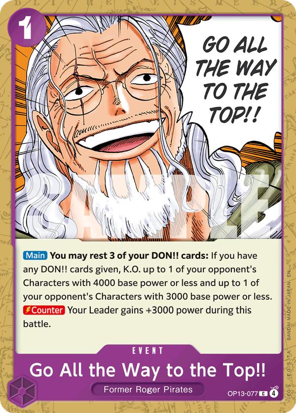 Go All the Way to the Top!! - One Piece Card Game - MoxLand